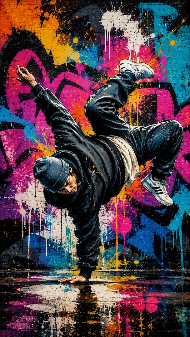 Graffiti Street Art AI photo example 2