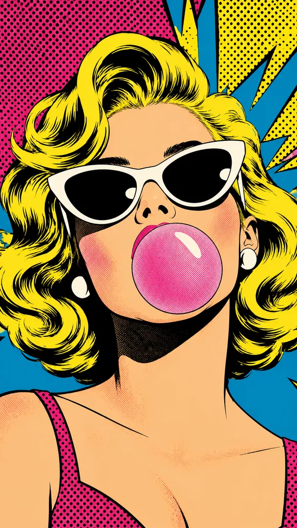 Pop Art AI photo example 2