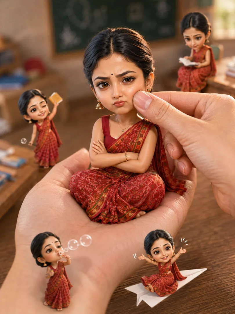 Mini-Me in Hand — AI photo example