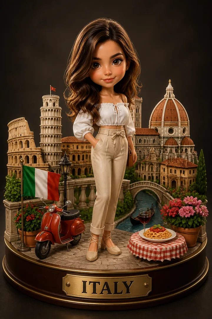 3D Travel Diorama AI photo example 2