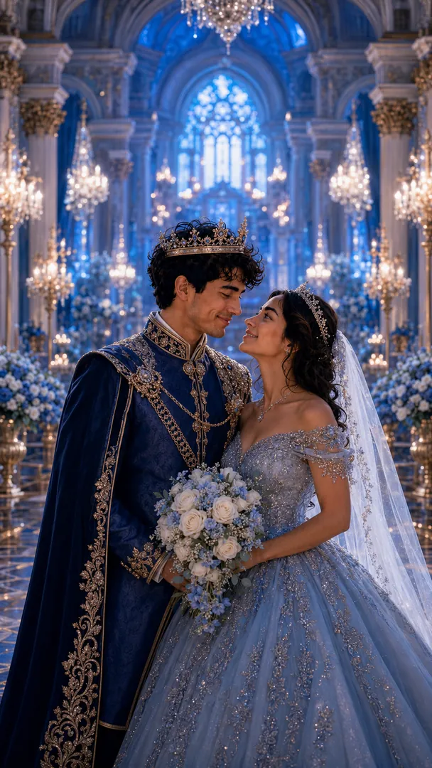 Fairytale Wedding AI photo example 2