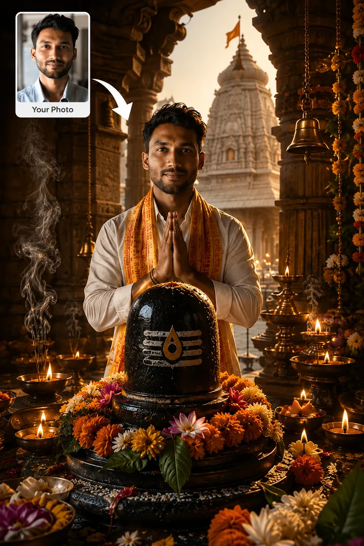Jyotirlinga Darshan — AI photo example