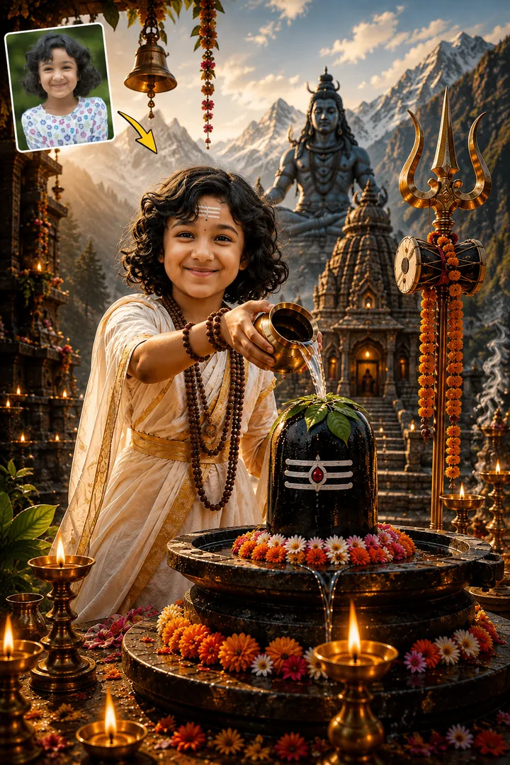 Shravan Devotion — AI photo example
