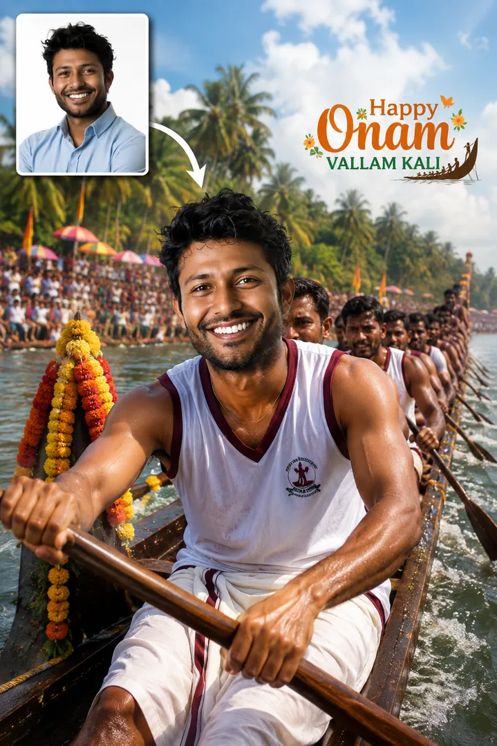 Snake Boat Race Champion — AI photo example