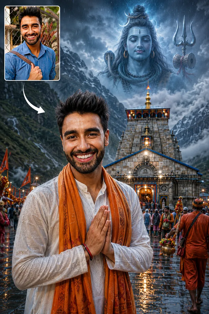 Kedarnath Blessing — AI photo example