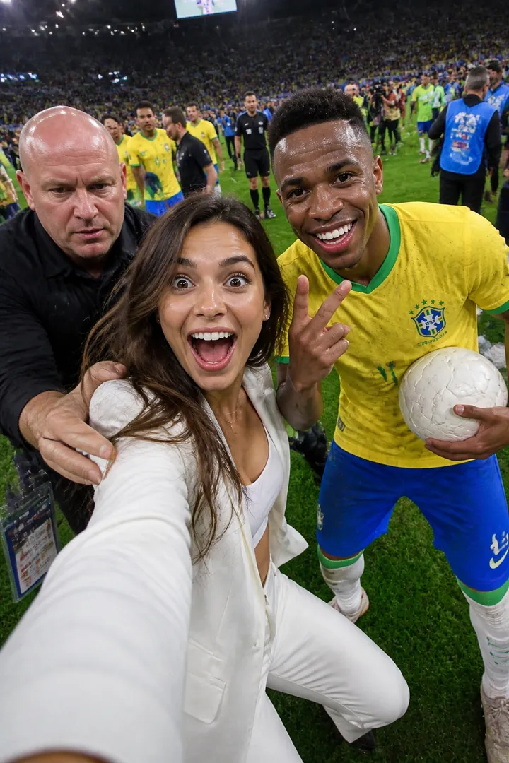 Pitch Invasion Selfie — AI photo example
