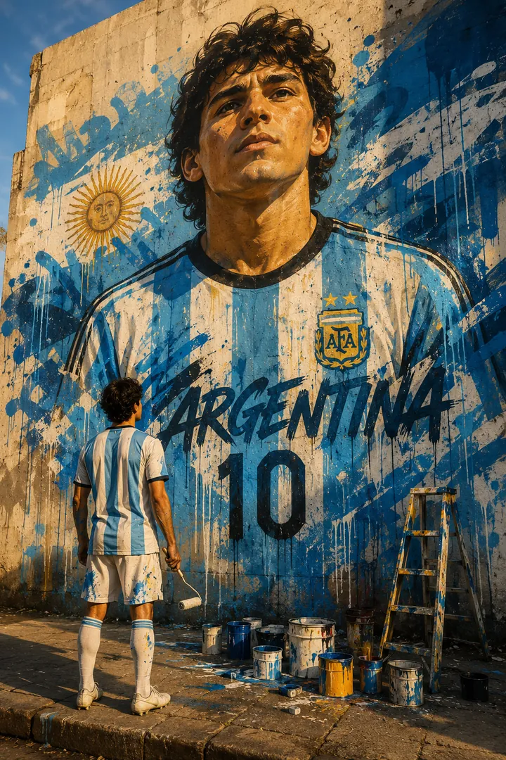 Self Mural Poster AI photo example 2
