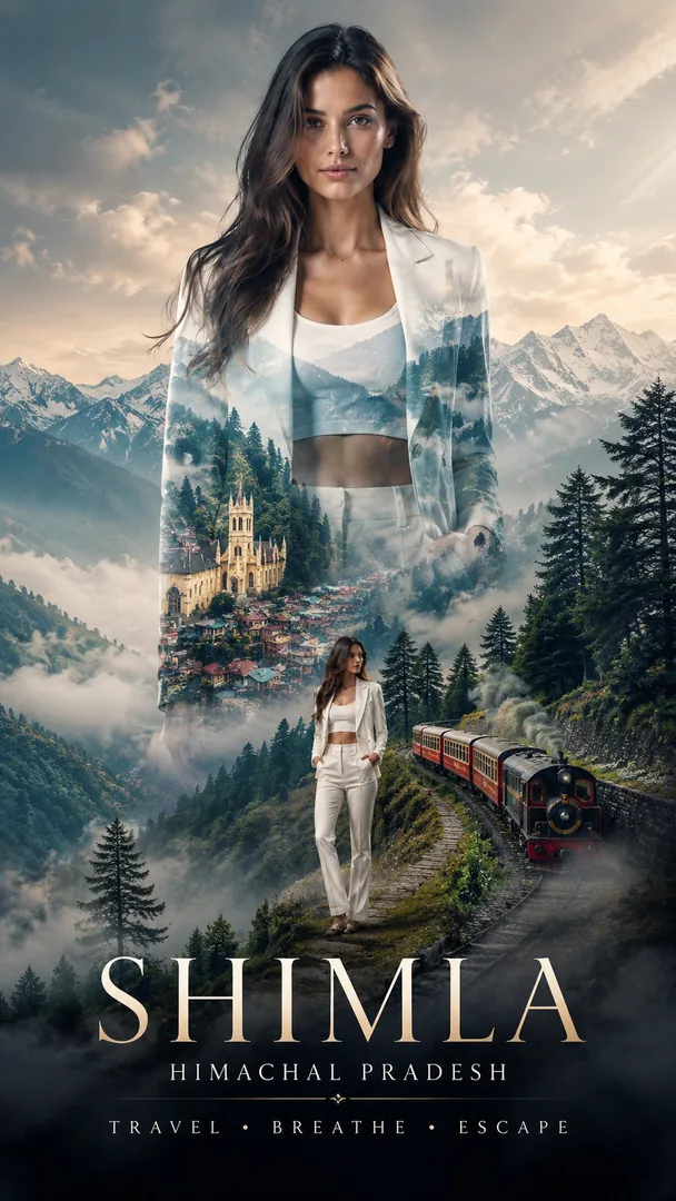 Double Exposure AI photo example 2