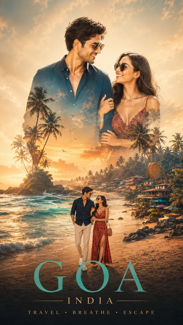 Tropical Beach AI photo example 2